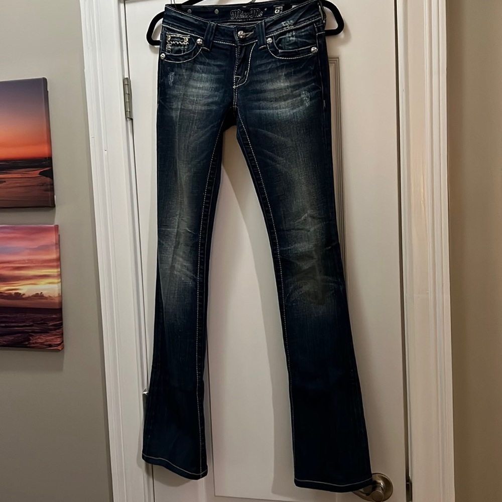 Miss Me Jeans! Almost new! Medium dark-Worn 1 x